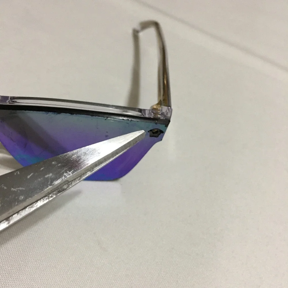 Versace VK 4004U 148/P1 Gold Plastic Square Sunglasses Multicolored